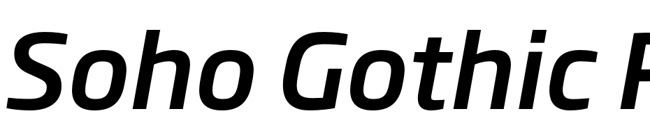 Soho Gothic Pro Medium Italic Font Download Free